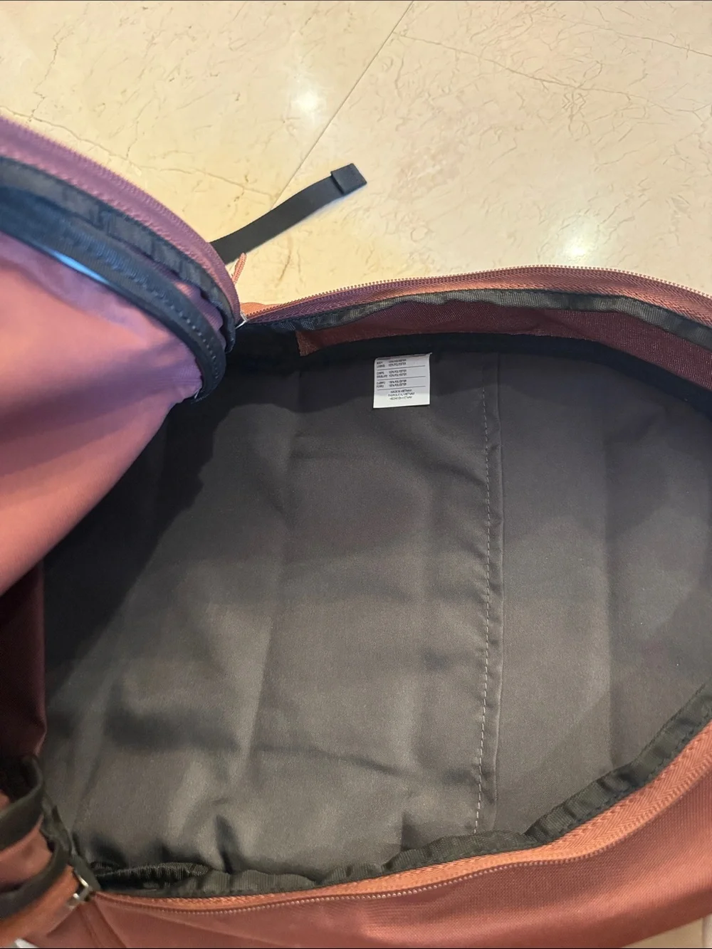 Nike Maroon Everyday Backpack with Front Zip Pocket